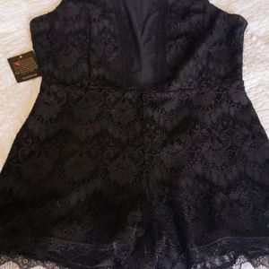 Bebe lace Romper BNWT